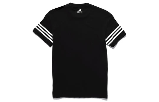 Men's adidas Cuff Stripe Sports Black T-Shirt CZ8956