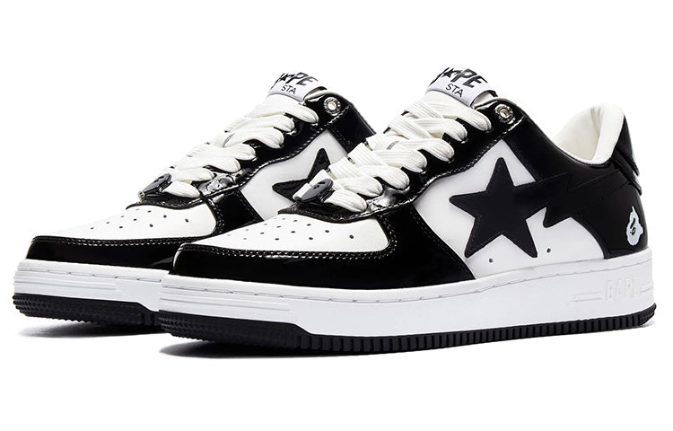 A BATHING APE Bape Sta Patent Leather 1I70-191-002-BLACK - KICKS CREW