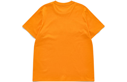 FILA FUSION Logo Printing Sports Round Neck Short Sleeve Orange T11W123102A-OR
