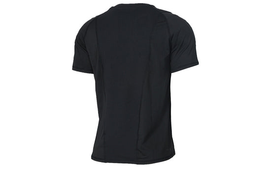 adidas Solid Color Sports Short Sleeve Black CW1959