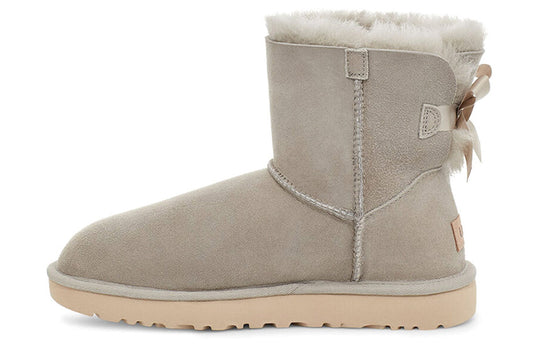 (WMNS) UGG Mini Bailey Bow II Fleece Lined light grey 1016501-GOA ...