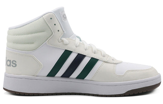 adidas neo Hoops 2.0 Mid 'White Green' FW9348