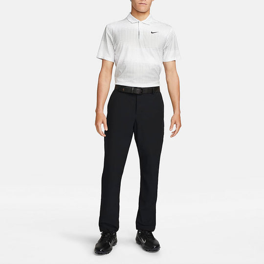 Men's Nike Dri-FIT ADV Gradient Printing Casual Short Sleeve White Pol ...