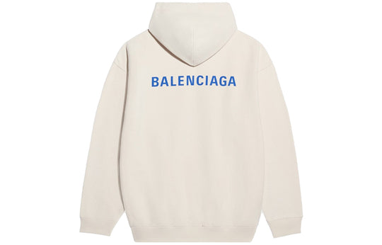 Men's Balenciaga Fleece Long Sleeves Creamy White 600583TJVA89055