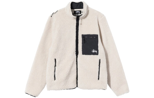 Stussy Unisex Venus Jacqrd Sherpa Jacket Creamy 118437F - KICKS CREW