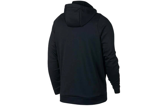 Nike Solid Color Casual Sports Knit Hooded Jacket Black 931997-010 ...