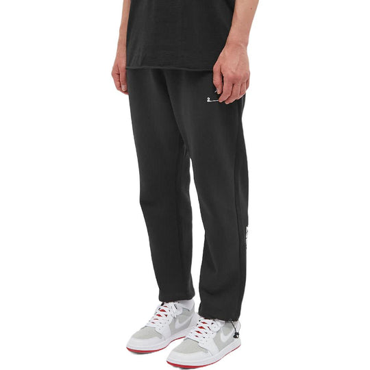 Air Jordan Solid Color Casual Sports Pants Men's Black DQ8088-010