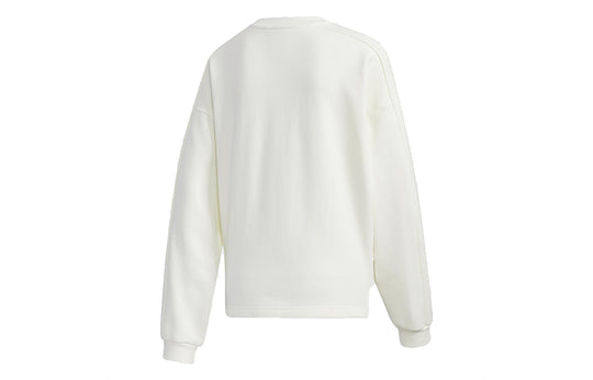 (WMNS) adidas originals Crewneck Swea For White GV2932 - KICKS CREW