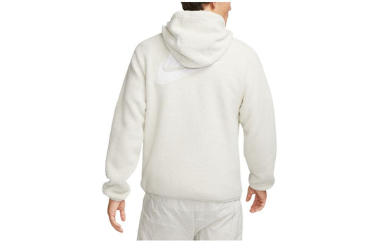 Nike fleece hooded jacket 'White' DV8155-072