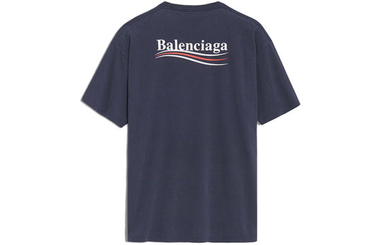 Navy blue 2024 balenciaga shirt