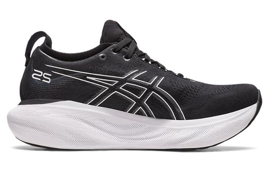 (WMNS) Asics Gel Nimbus 25 'Black Pure Silver' 1012B356-001 - KICKS CREW