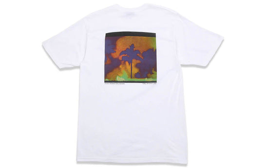 Men's Stussy Fire On Babylon Tee Classic Photo Short Sleeve White 1904184