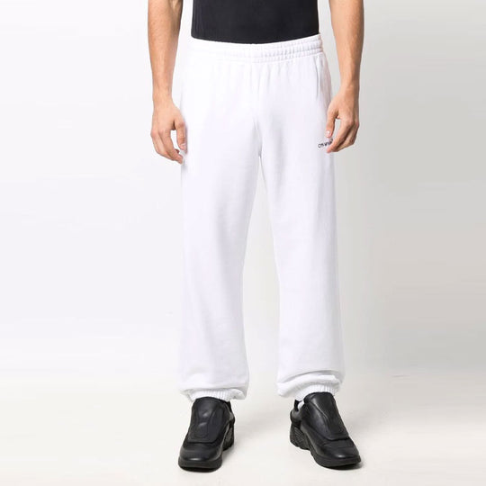 Men's OFF-WHITE FW21 Elastic Waistband Sports Pants/Trousers/Joggers W ...