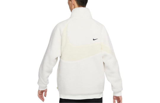 Nike Swoosh 2-way fleece jacket 'White' FB1910-133 - KICKS CREW