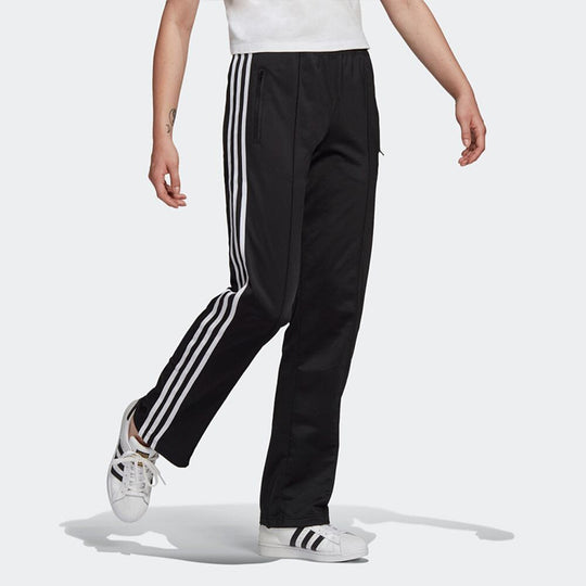 (WMNS) adidas originals Solid Color Stripe Logo Straight Sports Pants ...