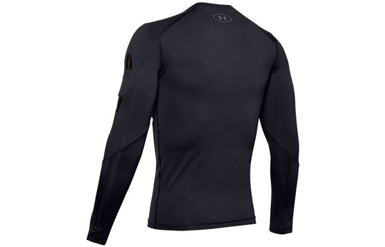 Men's Under Armour UA HeatGear Armour Long Sleeves Sports Long Sleeves Black 1351817-001