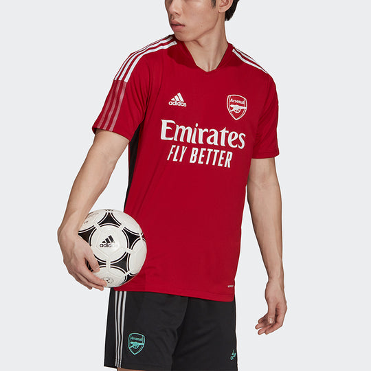 adidas Sport Training Short Sleeves Football Jersey 21-22 Season Arsenal Men's Red GR4158