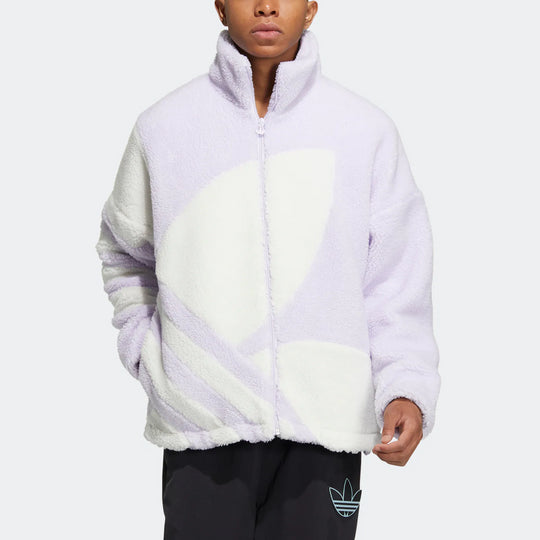 adidas originals FW22 Sherpa Jacket Tr Logo HR3488 - KICKS CREW