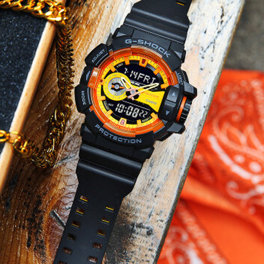 G shock black online orange