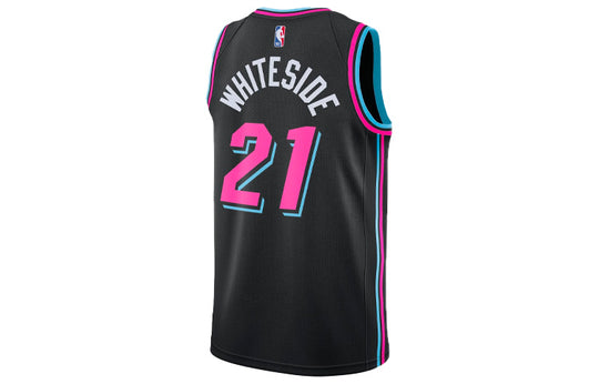 AUTHENTIC Whiteside Miami Heat Vice Uniform City Edition Swingman Jersey  Sz. L