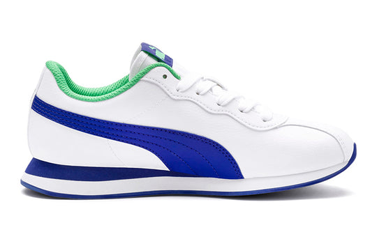 (GS) PUMA Turin II Low Running Shoes White/Blue 366773-07