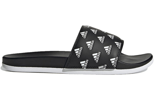 adidas Adilette Comfort Slide 'Repeat Logo - Black' GV9735 - KICKS CREW