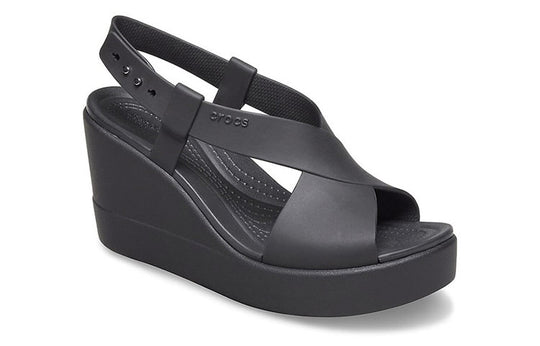 Crocs Brooklyn Strappy Low Black Women Wedge - Crocs™ India