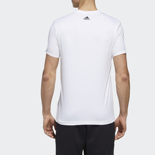 adidas Minimalistic logo Solid Color Short Sleeve White GL5622 - KICKS CREW