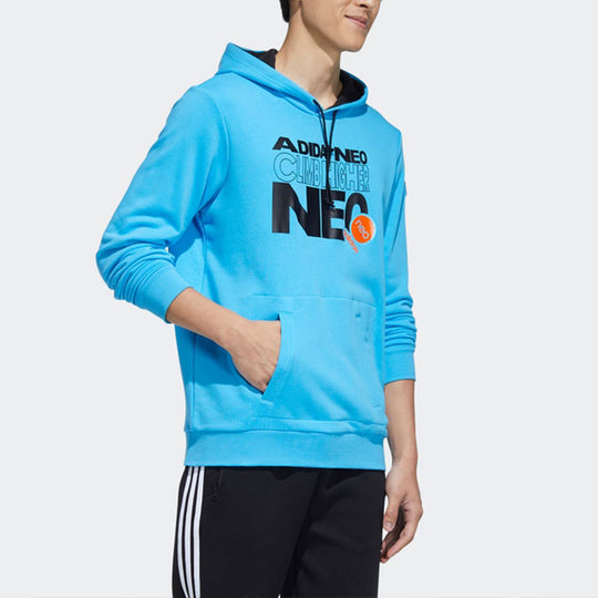 adidas neo Alphabet Printing Athleisure Casual Sports Unisex Blue HD7095