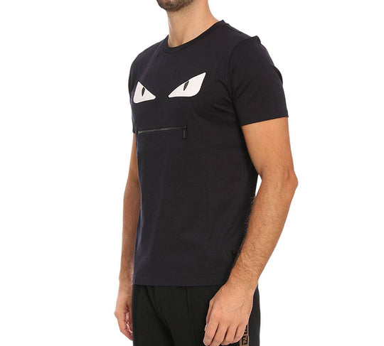 Fendi t shirt with clearance zip