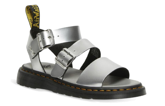 (WMNS) Dr. Martens Gryphon Sandals Silver 26670972