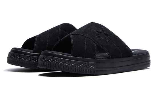 Converse one cheap star black sandals