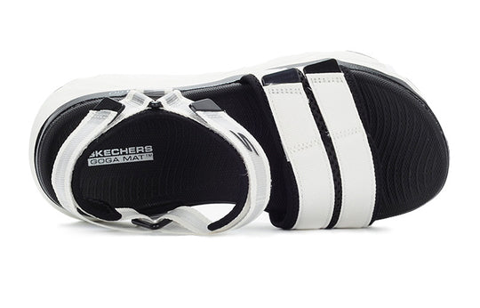 (WMNS) Skechers Max Cushioning Slipper GS White/Black 140424-WBK