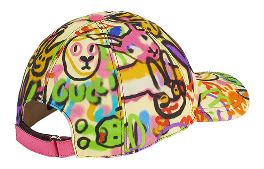 Gucci Lunar New Year bunny print baseball hat 729776-4HAWQ-8472 