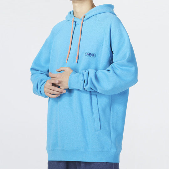 Nike Solid Color Alphabet Drawstring Hooded Long Sleeves Hoodie Men's Blue DQ6130-446