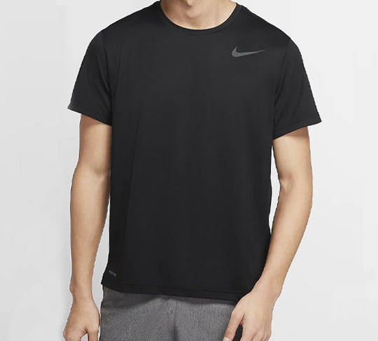 Nike Pro Solid Color Casual Printing Round Neck Pullover Short Sleeve Black CJ4612-010