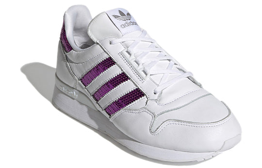 WMNS) adidas originals ZX 500 Shoes White/Purple G55663-KICKS CREW