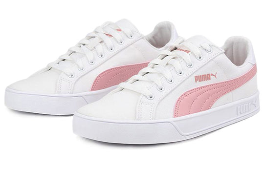 Puma smash hot sale vulc white pink