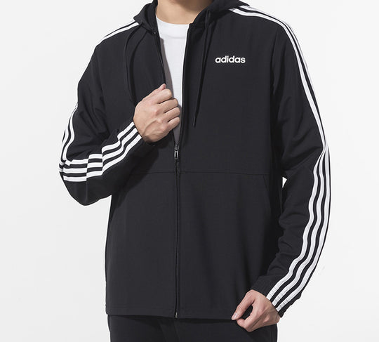 adidas Essentials Hooded Jacket Men Black DQ3066