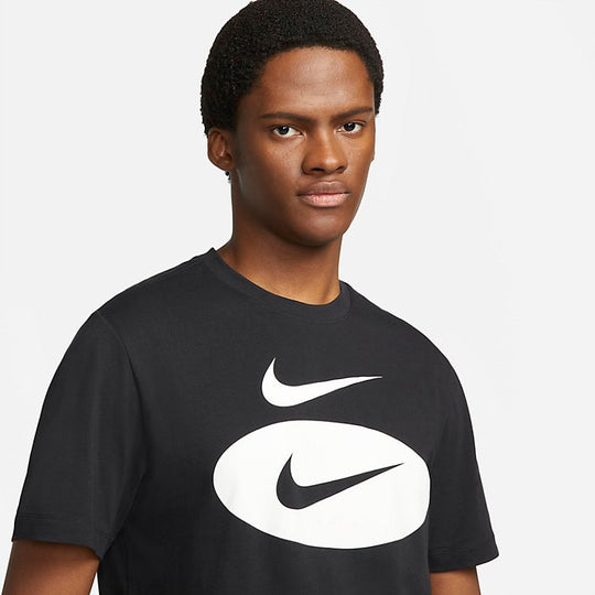 Nike Sportswear Swoosh Oval T-Shirt 'Black' DM6343-010