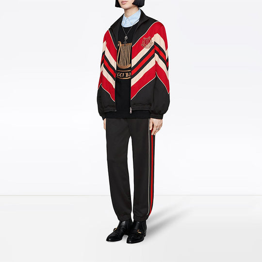 Gucci Chevron Track Jacket 'Multicolor Black' 575762-XJBBE-1315-KICKS CREW