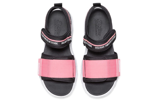 (WMNS) Skechers Non-slip Fashion Platform Sandals Black/Pink 88888346-BKPK
