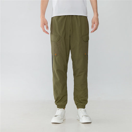 Men's adidas Side Pocket Bundle Feet Sports Pants/Trousers/Joggers Military  Green H65368