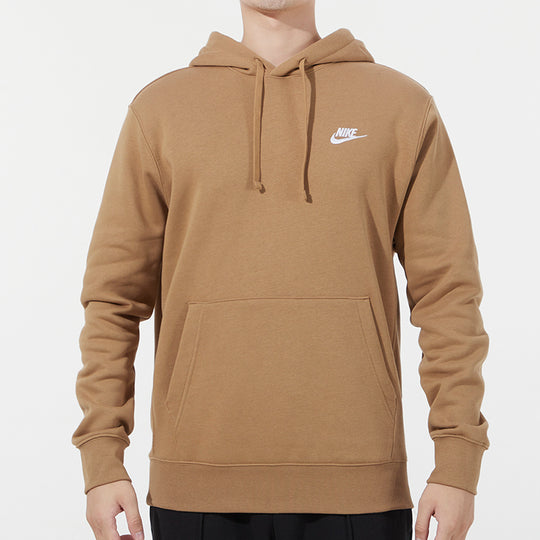 Nike Sportswear Club Fleece Stay Warm Pullover hooded Sports Khaki BV2