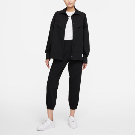 (WMNS) Nike Sportswear Icn Clsh Wvn Hr Jggr Causual Sports Ventilate Long Pant Black DD5049-010