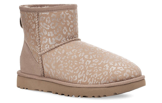 WMNS) UGG Classic Mini Snow Leopard Brown Yellow 1113494-AMP