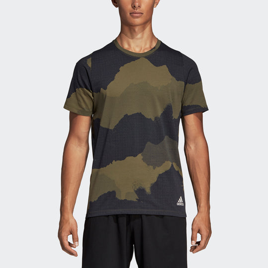 adidas Fl_tec Gf Cam Camouflage Casual Sports Breathable Short Sleeve ...