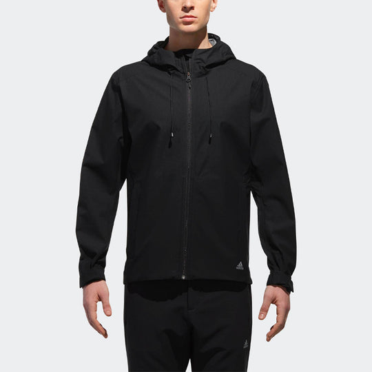 adidas Outdoor Sports waterproof hooded Interchange Jacket Black CV486 ...