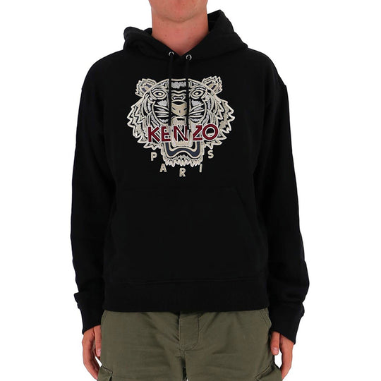 Mens Kenzo black Cross-Stitch Icon Tiger Sweatshirt