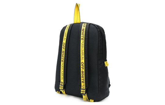 OFF-WHITE 20 Classic Arrow Series Printing Backpack schoolbag Yellow O